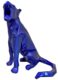 SEATED PANTHER - Metallic - Mick blue